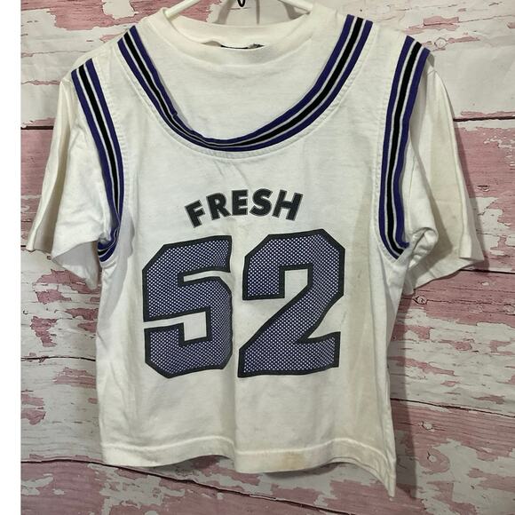 90’s Body Ragz Size Large Youth 14 “Fresh 52” Jersey Tee - Picture 1 of 10